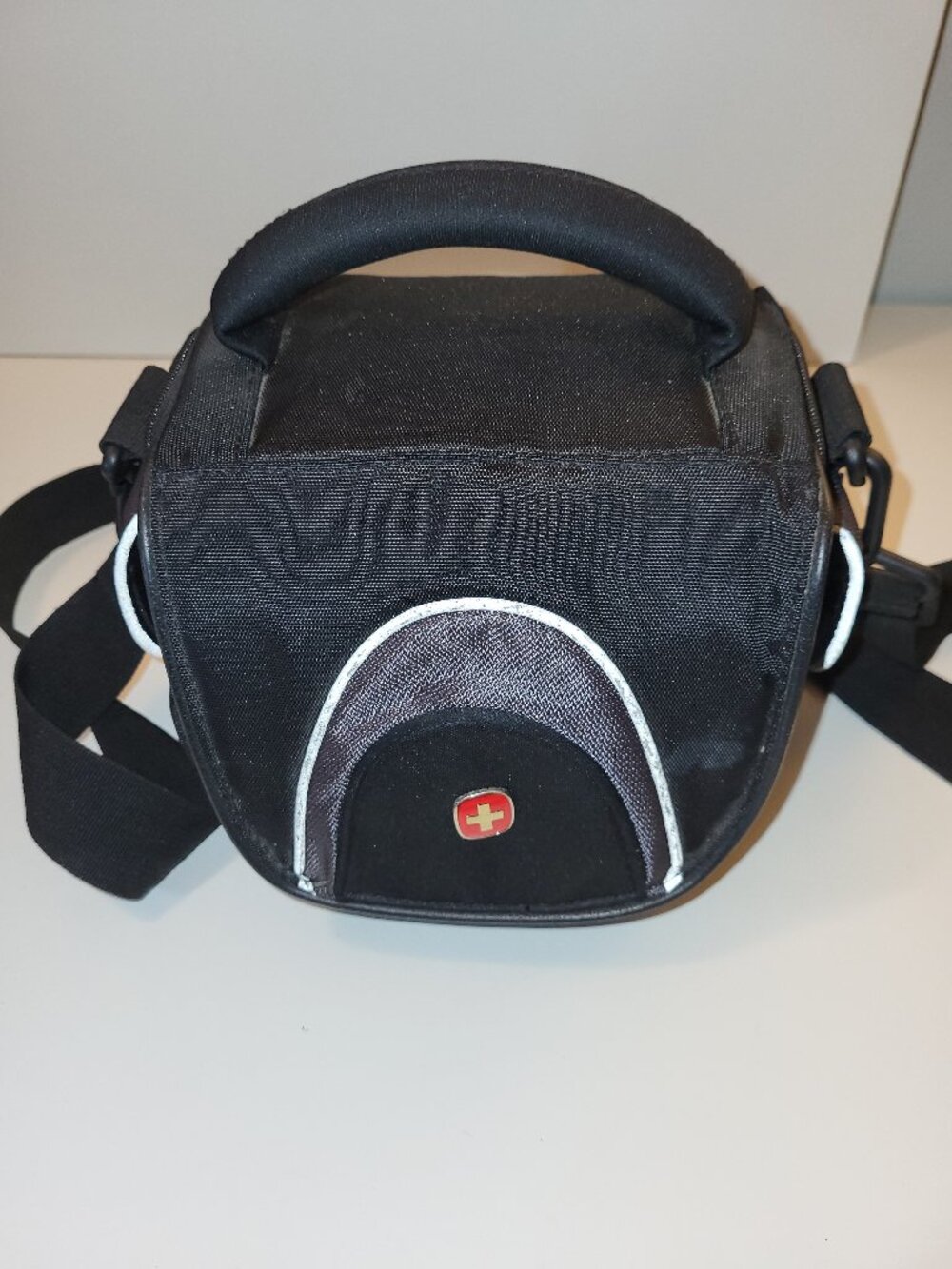 Swiss Gear Black Camera Bag Shoulder Case Travel Storage Carry Bag